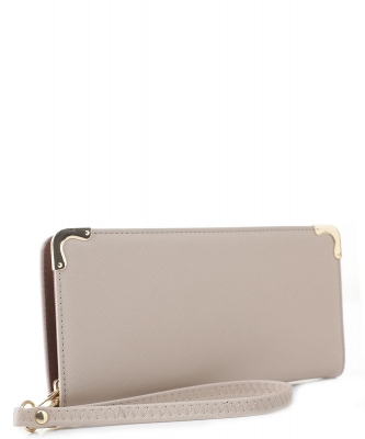 Saffiano Zip Around Wallet Wristlet OCK-W1615 SAD